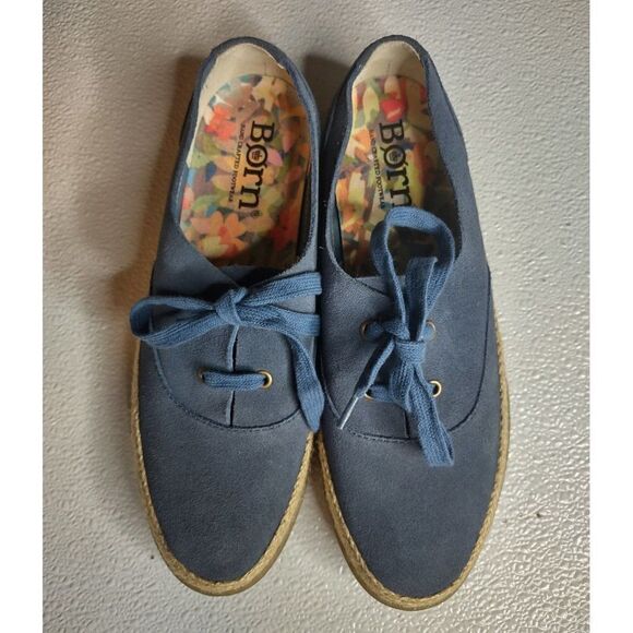 BORN Blue Suede Leather Capela Sneakers Size 8M - Picture 16 of 16